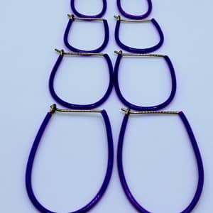 Titan Ohrringe Violett