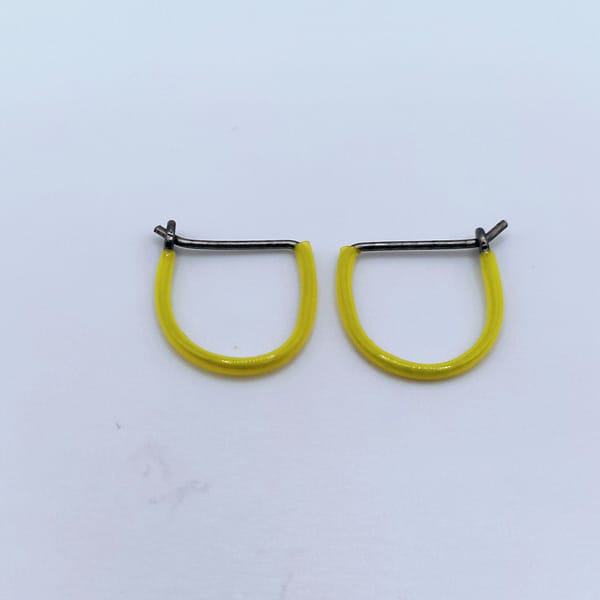 Titan Ohrringe Gelb – Bild 8