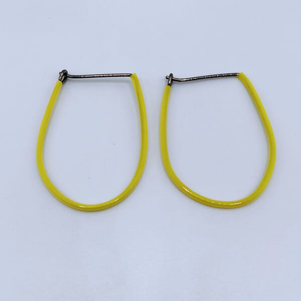 Titan Ohrringe Gelb – Bild 6