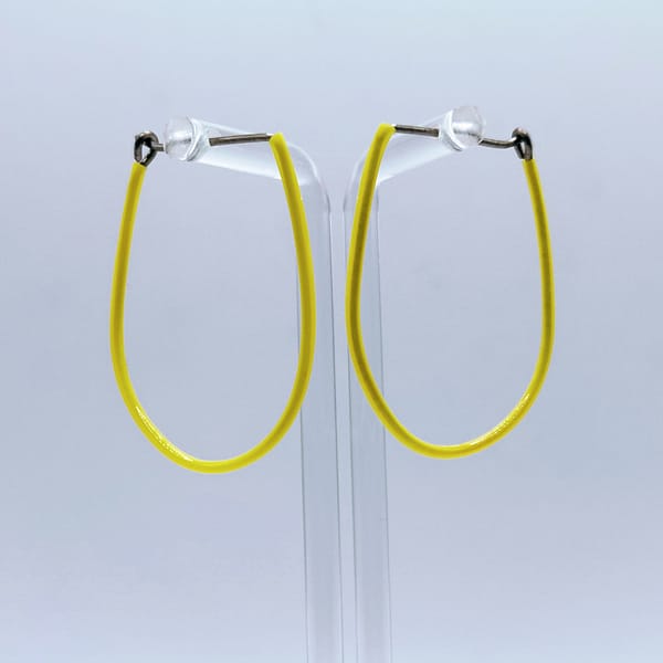 Titan Ohrringe Gelb – Bild 4