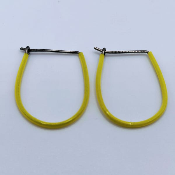 Titan Ohrringe Gelb – Bild 5