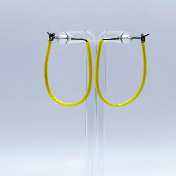 Titan Ohrringe Gelb – Bild 3