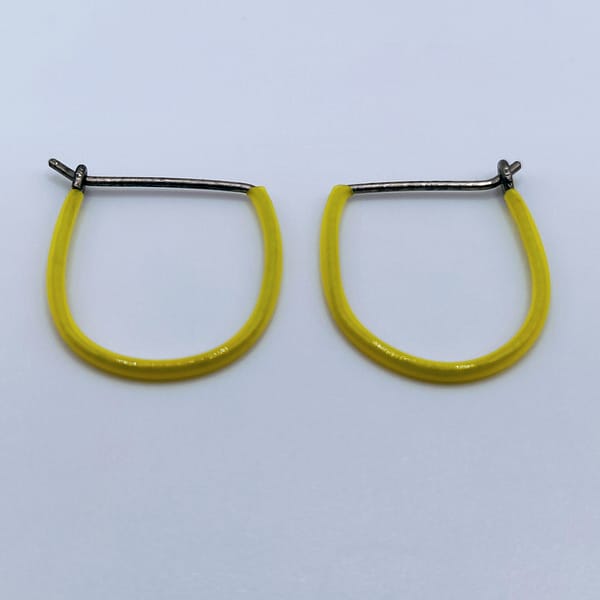 Titan Ohrringe Gelb – Bild 2