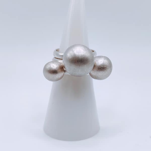 Bubbles Ring Silber